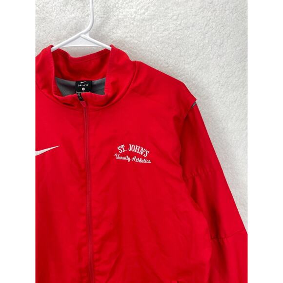 Nike Dri-FIT Men’s L Red St. John’s Track Jacket Full Zip Logo Athletics Sports - Picture 4 of 12